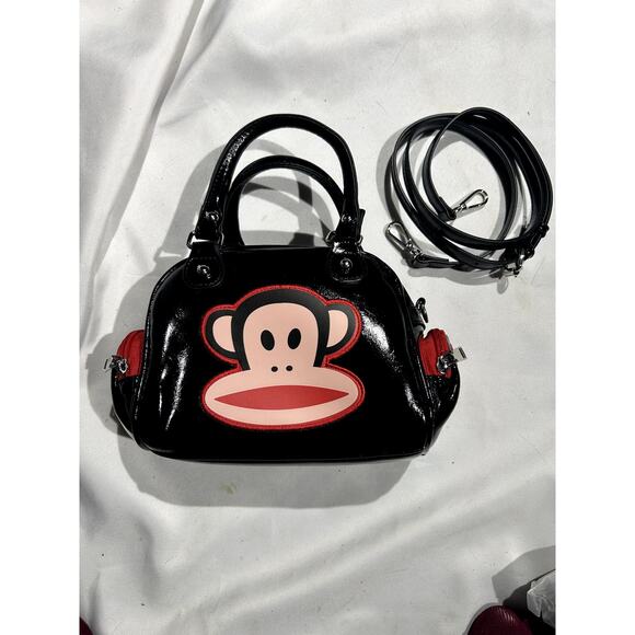 NWOT Paul Frank Patent Leather handbag with a crossbody strap - Picture 3 of 9